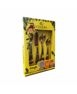 Viners Jungle 4 Piece Children's Cutlery Set